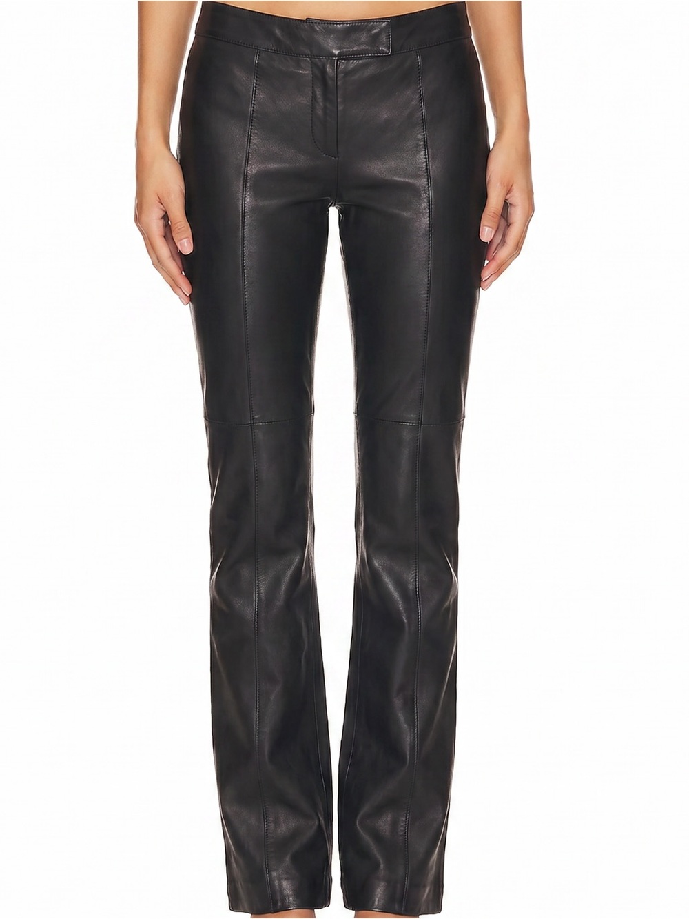 Danier Black 100% Leather Pants Low Rise Small